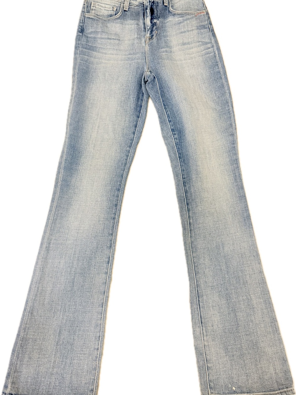 L'AGENCE Oriana High-Rise Straight Jeans - Light Wash Blue